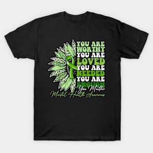 Motivational Support Warrior Mental Health Awareness T-Shirt